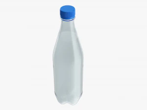 Plastic water bottle mockup 05 3D Model