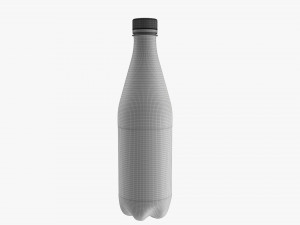 Plastic water bottle mockup 05 3D Модель