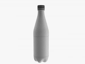 Plastic water bottle mockup 05 3D Model