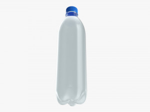 Plastic water bottle mockup 06 3D Модель