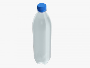 Plastic water bottle mockup 06 3D Модель