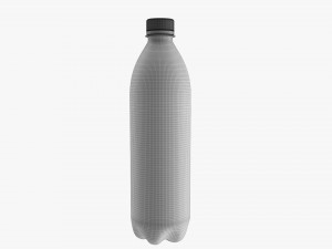Plastic water bottle mockup 06 3D Модель