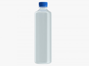 Plastic water bottle mockup 07 3D Model