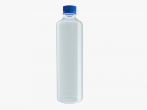 Plastic water bottle mockup 07 3D-Modell