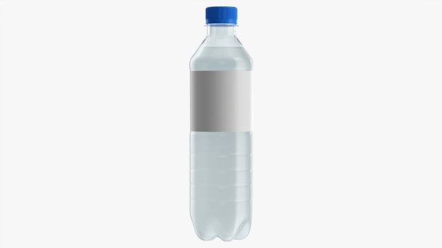 Plastic water bottle mockup 09 3D Модель .c4d .max .obj .3ds .fbx .stl .blend 