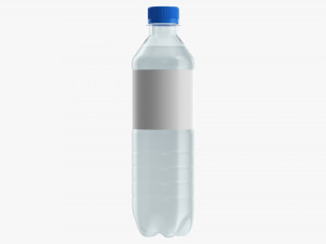 Plastic water bottle mockup 09 Modelo 3D