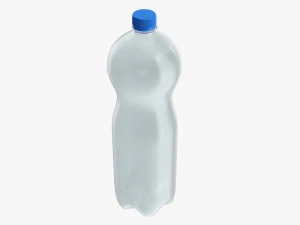 Plastic water bottle mockup 12 3D Model
