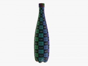Plastic water bottle mockup 13 3D Modell