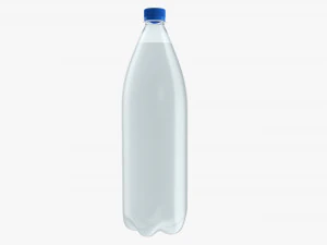 Plastic water bottle mockup 14 3D Model