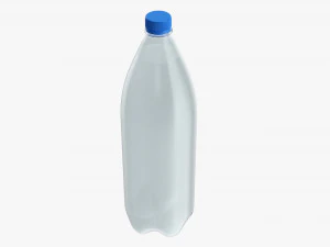 Plastic water bottle mockup 14 3D Model