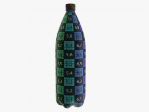 Plastic water bottle mockup 14 Modèle 3D