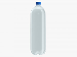 Plastic water bottle mockup 15 3D Model