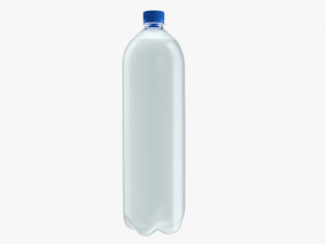 Plastic water bottle mockup 15 3D Model