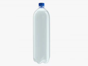Plastic water bottle mockup 15 3D Model