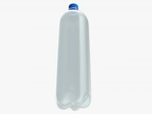 Plastic water bottle mockup 15 3D Model
