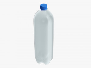 Plastic water bottle mockup 15 3D Model