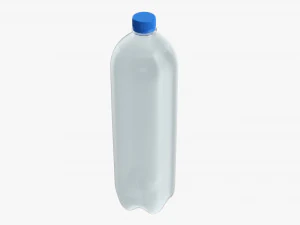 Plastic water bottle mockup 15 3D Model