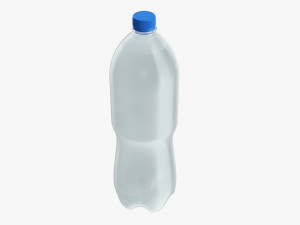 Plastic water bottle mockup 16 3D Model