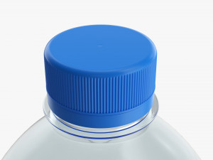 Plastic water bottle mockup 16 3D Model