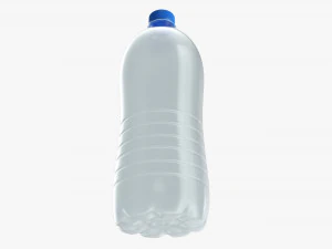 Plastic water bottle mockup 17 3D Model
