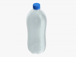 Plastic water bottle mockup 17 3D Model