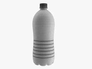 Plastic water bottle mockup 17 3D Model