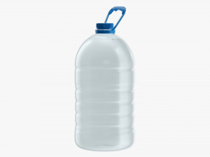 Plastic water bottle mockup 19 3D Model
