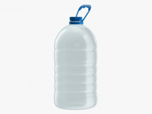 Plastic water bottle mockup 19 3D Модель