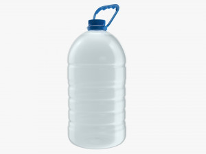 Plastic water bottle mockup 19 3D Model