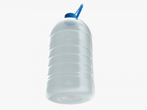 Plastic water bottle mockup 19 3D Model