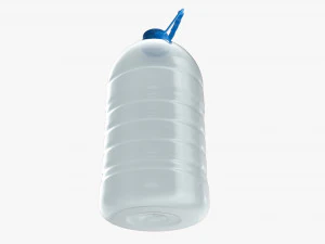 Plastic water bottle mockup 19 3D Model