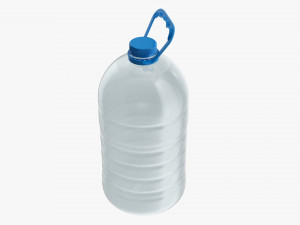 Plastic water bottle mockup 19 3D Model