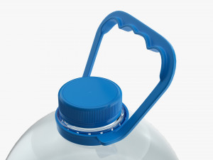 Plastic water bottle mockup 19 3D Model