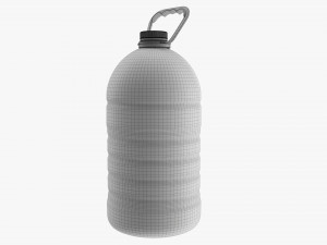 Plastic water bottle mockup 19 3D Model