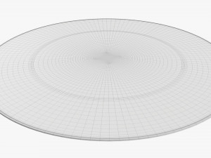 Playing cards round table mat Model 3D