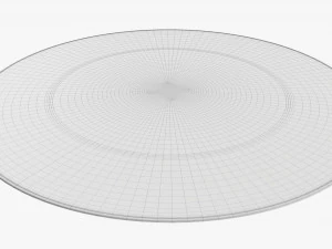 Playing cards round table mat 3D Model