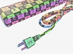 Power strip USA with USB ports black 3D 모델