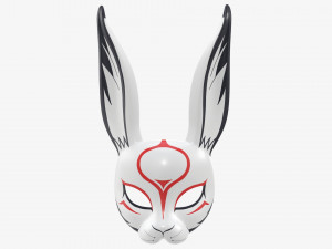 Rabbit festive face mask Modelo 3D