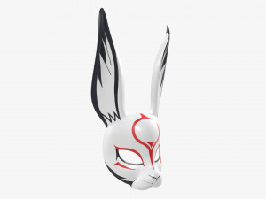 Rabbit festive face mask Modelo 3D