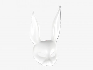 Rabbit festive face mask Modelo 3D