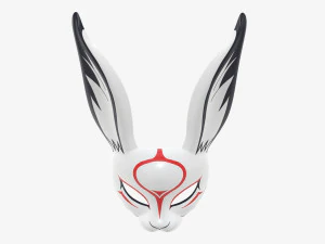Rabbit festive face mask 3D Model