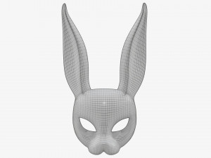 Rabbit festive face mask Modelo 3D