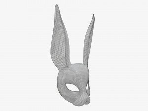Rabbit festive face mask Modelo 3D