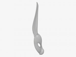 Rabbit festive face mask Modelo 3D