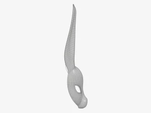 Rabbit festive face mask 3D Model