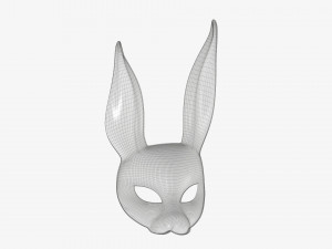 Rabbit festive face mask Modelo 3D