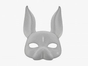 Rabbit festive face mask Modelo 3D