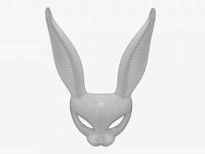 Rabbit festive face mask Modelo 3D