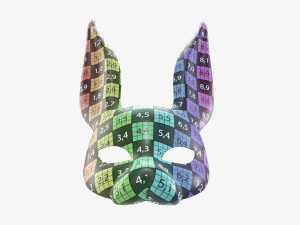 Rabbit festive face mask 3D Model