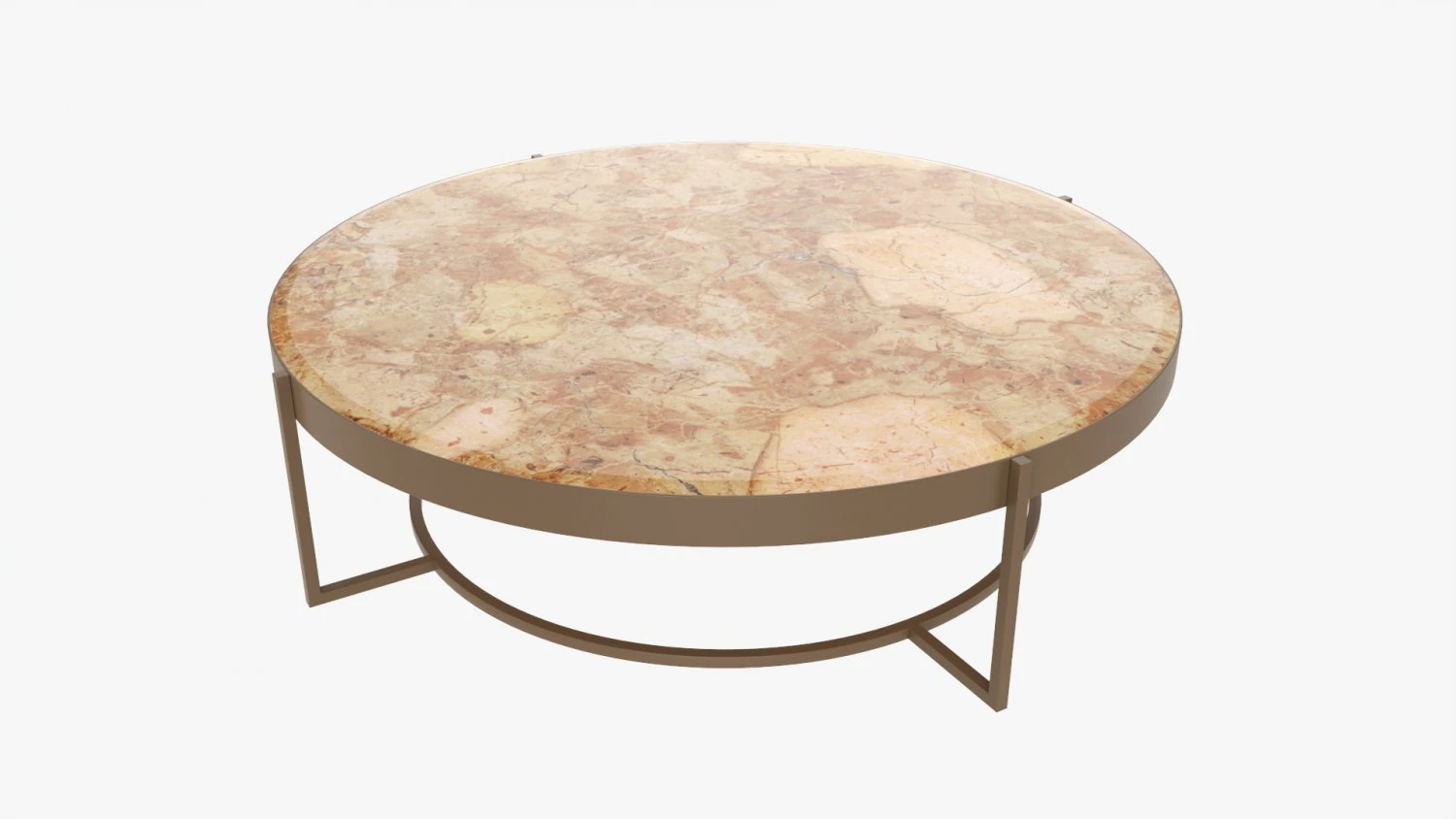 Round coffee table 3D Model .c4d .max .obj .3ds .fbx .stl .blend 